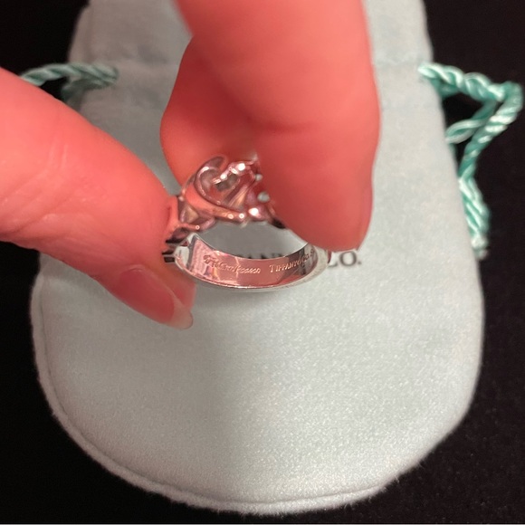 Tiffany & Co Paloma Picasso Triple Loving Heart Ring Size 5.5 - Picture 6 of 13